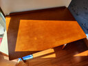 风叶青青北欧实木书桌电脑桌简约现代家用学生写字台卧室书房简易办公桌 胡桃色（升级版实木单桌） 100cm*60cm*75cm双抽屉抽屉 实拍图