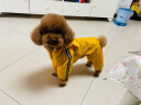 CHU XING JIA 狗狗雨衣全包卡通防水四脚幼犬秋冬宠物衣服泰迪透明雨衣宠物 黄色鸭鸭L（胸围53cm背长37cm） 实拍图