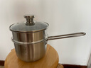 栢士德（BYSTON）304不锈钢奶锅宝宝辅食18cm蒸锅煮泡面锅蒸煮锅带蒸屉家用无涂层 实拍图