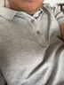 花花公子（PLAYBOY）T恤男短袖夏季男士polo衫翻领商务休闲上衣服高端男装 灰色 2XL 实拍图