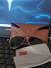 雷朋（RayBan）经典飞行员系列太阳镜男女款防晒墨镜时尚开车出行眼镜0RB3025 L0205金色镜框灰绿色镜片 尺寸58 实拍图