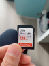 闪迪（SanDisk）高速SD存储卡CLASS10单反相机微单电视内存卡行车记录仪大卡 SDXC 128G 银卡+川宇3.0读卡器 实拍图