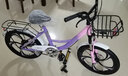 永久儿童自行车6-10岁自行车学生女童公主车男孩女孩变速减震脚踏单车 五刀-粉紫 减震/碟刹/镁合金轮毂 20寸-单速【适合135-155cm】 实拍图