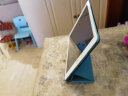 毕亚兹 苹果iPad Air2保护套 iPad6代平板电脑保护后外壳 轻薄防摔 休眠三折皮套 男女通用款 PB13-天空蓝 实拍图