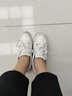 回力女鞋小白鞋女2024新款女鞋春夏季透气网鞋运动板鞋百搭休闲鞋子女 【皮面】9635白紫 37 实拍图