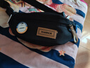 回力胸包男士斜挎包男款手机腰包女运动休闲小挎包男生单肩包夏季新款 黑色【带4个随机徽章】 实拍图