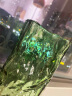 简艺饰家简约玻璃花瓶摆件创意客厅插花现代轻奢玄关桌面软装饰品冰川绿 实拍图