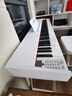 海蒂诗电钢琴便携式88键重锤初学者儿童电子钢琴成人专业电钢考级幼儿 B-101白色-重锤三踏-钛金腿 实拍图