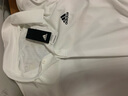 阿迪达斯 （adidas）POLO衫男 25夏季新款运动服休闲衣服翻领短袖冰丝速干透气t恤男 白色/三扣Polo领/速干/主推 2XL 185 实拍图