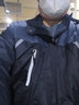 男士冲锋衣冬季 男女户外冲锋衣加绒加厚棉服外套反光条骑车防风衣定制劳保工作服 版黑色-加绒加厚 6XL 【建议185-200斤左右】 实拍图