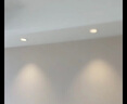 一极喜光筒灯led嵌入式家用客厅入户玄关水晶装饰孔灯网红走廊过道艺术灯 金色7W-（开孔7.5-8.8cm) 三色光(白光+暖光+自然光) 实拍图