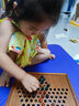 御圣 跳棋玻璃珠跳跳棋木质跳棋盘早教启蒙亲子益智游戏桌游儿童礼物 正方型跳棋盘+【玛瑙珠棋子】 实拍图