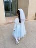 蓓然美爱莎公主裙秋冬针织毛衣冰雪奇缘艾莎连衣裙女童聚会生日圣诞礼物 毛衣裙 120码 实拍图