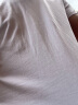 森马（Semir）森马【基础版型】短袖T恤男纯色打底衫夏季休闲修身纯棉情侣上衣 漂白1000 165/84A/S 实拍图