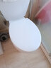 沐唯（muvi）马桶盖通用u型坐便器盖子配件加厚加大马桶圈厕所老式缓降座垫盖 中O型PP加厚款【安装通用型】 实拍图
