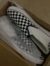 法拉步韩版潮流一脚蹬懒人鞋男冬季新款ulzzang黑白格子休闲帆布鞋板 黑白色（803） 42 (260mm) 实拍图