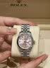 劳力士（ROLEX）【二手99新】劳力士女表日志69173自动机械腕表精钢内钻刻时尚名表后镶钻狗牙圈商务二手奢侈品腕表后改装 26MM绿面大钻后镶钻 实拍图