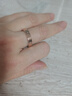 舒弗卡家同款情侣戒指简约莫桑钻求婚对戒结婚戒指圣诞礼物送女朋友 无钻玫瑰金 美码7号 实拍图
