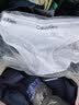 Calvin Klein内衣【摩登引力带】女士提花ck棉质裆微弹性感比基尼三角内裤女 100-月光白 1条 M 实拍图