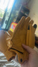 GM BIKER摩托车羊皮手套四季防风防摔加厚复古舒适男骑骑行柔软真皮透气 302C黄色加绒款【国产羊皮 柔软舒适】 XL 实拍图