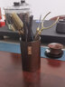 尚言坊黑檀木茶杯垫架组合 实木茶垫品茗茶托垫子套组隔热垫茶道配件 10黑檀锡枫圆杯垫组+一品茶道巾 实拍图