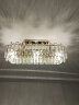 伦西亚（LUNXIYA）客厅大灯水晶灯圆形吸顶灯高端奢华餐厅卧室灯2024款中山灯具大全 直径95CM+三色LED灯泡 晒单实拍图