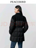 太平鸟女装冬季双面呢拼接羽绒服A1ACD4288 黑色 M （建议拍小一码） 实拍图