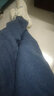 柏斐荻（BYPHYTEE）直筒牛仔长裤男宽松休闲浅色ins港风男生裤子潮秋冬学生九分裤 深蓝色 XL 实拍图