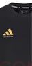 阿迪达斯 （adidas）t恤男夏季运动透气轻薄宽松棉短袖 黑/金（经典款） S  实拍图
