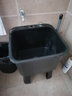 申梵（SHENFAN）拖把池阳台高脚拖把盆卫生间家用墩布池拖布池移动洗地盆水池水槽 40×40×46.5cm【台控下水】黑色 实拍图
