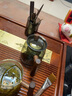 正扬玻璃功夫茶具套装家用整套耐热透明贴花办公泡茶壶茶杯木手柄高档 10头(正圆尊)烟灰+把杯+茶道 实拍图