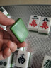 盛玉  一级品手打家用麻将牌 中号38-46MM大号手搓麻将 42#天蓝/墨绿 144( 精装铝盒 ) 实拍图