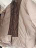 皮尔卡丹（pierre cardin）25年轻薄羽绒服女中长款200斤宽松显瘦薄款立领白鸭绒冬外套 卡其色 M 115-130斤 实拍图