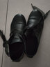 恰恰鱼春夏季女士新款跳舞蹈鞋真皮广场舞鞋增高中跟软底防滑耐磨水兵舞 黑色单鞋 39 实拍图