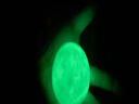 汉白玉 萤石夜明珠原石夜光球夜光石冰洲石摆件 超亮 直径5厘米(绿光) 实拍图