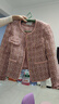 尚都比拉轻奢名媛小香风短外套女春秋高档减龄女装上衣 粉色 S  实拍图