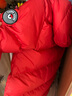 保姆鹅 儿童羽绒服男童女童长款过膝加厚外套中大童保暖防风冬[NM2149] 中国红 140 实拍图