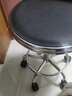 星恺（XINGKAI） 吧台椅可升降椅子凳子靠背转椅美容美发吧台凳实验室收银台椅子 黑色滑轮款 HK1062 实拍图