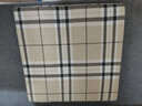 锦兔沙发垫海绵垫高密度定制加硬海绵坐垫座椅垫更换阳台实木沙发垫子 亚麻款格子 40x40cmx5cm厚 实拍图