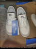 回力女鞋小白鞋2025春秋新款厚底鞋子女网红百搭增高学生运动休闲板鞋 白灰-加绒 39 实拍图