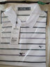 七匹狼男士短袖T恤冰丝光棉夏季凉感翻领短t条纹商务休闲polo保罗衫男装 803(本白)-丝光棉 175/92A/XL 实拍图