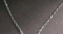 周六福18K金项链女O字链素链锁骨链生日礼物 白18K 约0.8g-41+5cm 实拍图