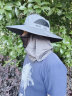 尚烤佳（Suncojia）防晒帽夏季全脸面罩防紫外线男钓鱼帽遮阳可折叠户外登山帽 实拍图