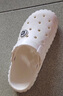 paul frank大嘴猴踩屎感凉拖鞋居家户外防滑情侣外穿女洞洞鞋沙滩凉鞋男防臭 光学白 40-41 实拍图