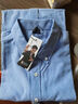 啄木鸟（TUCANO）衬衫男士春秋季牛津纺商务长袖衬衣棉质时尚潮流修身男装 湖蓝2XL 实拍图