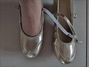 衣常伊装新款广场舞舞蹈鞋女士中跟低跟国标舞鞋演出舞台鞋交谊舞跳舞鞋子 金色（通底） 36 实拍图