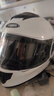 野马（YEMA）摩托车头盔电动车全盔男女士四季机车3C认证成人骑行电瓶车安全帽 陶瓷白-透明镜+防雾贴片 透明镜片 实拍图