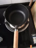 小幸福鑄鐵（KITCHEN LITTLE HAPPINESS KITCHEN）无涂层铸铁奶锅宝宝辅食补铁汤锅不粘婴幼儿小锅热牛奶煮面炖炸锅 18cm木柄奶锅+油刷 18cm 实拍图