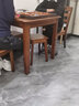 恺霖迪（Kayleen Deer）实木餐桌椅组合家用四方桌小户型饭桌正方形小桌子八仙桌实木方桌 套装 一桌二椅+二凳（胡桃色） 边80*80高75cm 实拍图