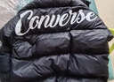 Converse匡威儿童男童连帽羽绒服秋冬新品保暖外套女童短款加厚红色面包服 正黑色 160 /76 【建议身高152-158cm】 实拍图